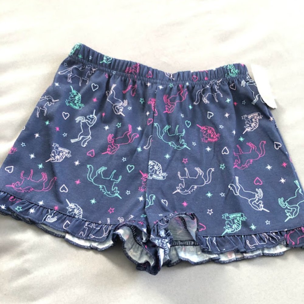 Cuddl Duds girls pajama shorts size 6/6X NEW